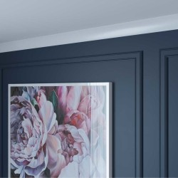 Потолочный плинтус под покраску Cosca Decor KX007 с подсветкой 2000×42×70