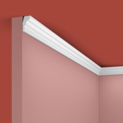 Потолочный плинтус под покраску Cosca Decor KX010 2000×15×25