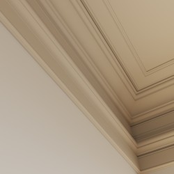 Потолочный плинтус под покраску Cosca Decor KX012 2000×80×80