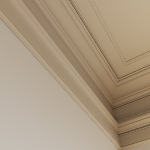 Потолочный плинтус под покраску Cosca Decor KX012 2000×80×80