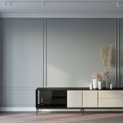 Потолочный плинтус под покраску Cosca Decor KX013 2000×75×95