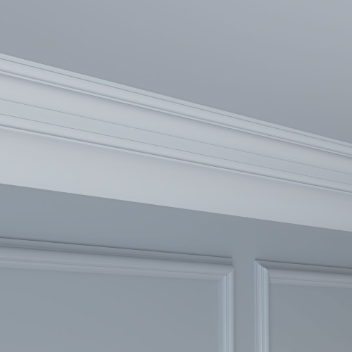 Потолочный плинтус под покраску Cosca Decor KX013 2000×75×95