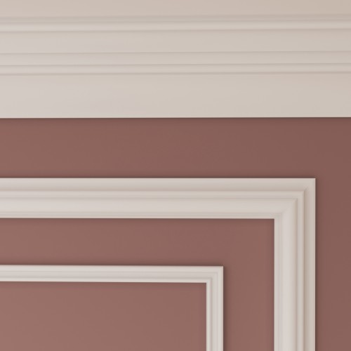 Потолочный плинтус под покраску Cosca Decor KX013 2000×75×95