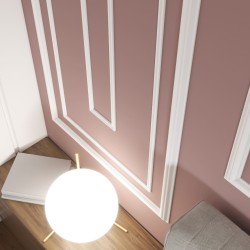 Потолочный плинтус под покраску Cosca Decor KX013 2000×75×95