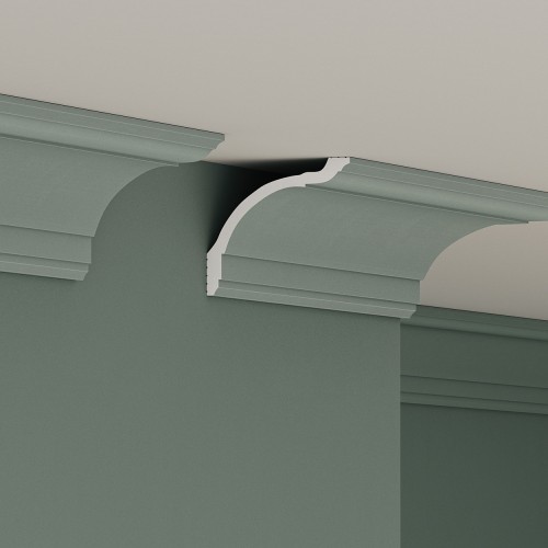 Потолочный плинтус под покраску Cosca Decor KX015 2000×84×97