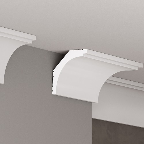 Потолочный плинтус под покраску Cosca Decor KX018 2000×48×40