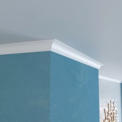 Потолочный плинтус под покраску Cosca Decor KX019 2000×30×30