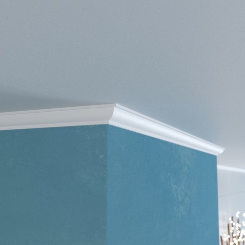 Потолочный плинтус под покраску Cosca Decor KX020 2000×20×20