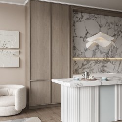 Потолочный плинтус под покраску Cosca Decor KX022 2000×30×45