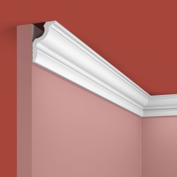 Потолочный плинтус под покраску Cosca Decor KX022 2000×30×45