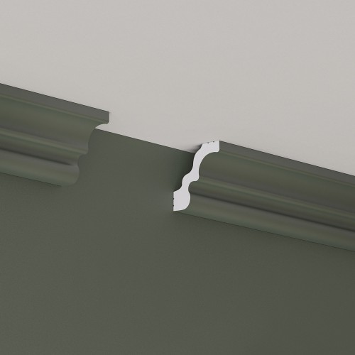 Потолочный плинтус под покраску Cosca Decor KX032 2000×42×46