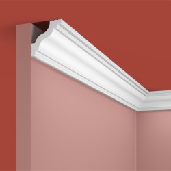 Потолочный плинтус под покраску Cosca Decor KX034 2000×41×40