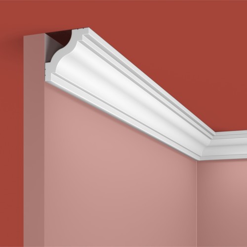Потолочный плинтус под покраску Cosca Decor KX034 2000×41×40