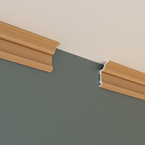 Потолочный плинтус под покраску Cosca Decor KX046 2000×31×59
