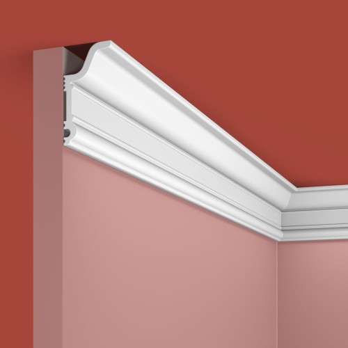 Потолочный плинтус под покраску Cosca Decor KX046 2000×31×59