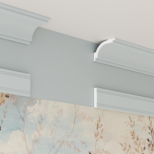 Потолочный плинтус под покраску Cosca Decor KX048 2000×50×70