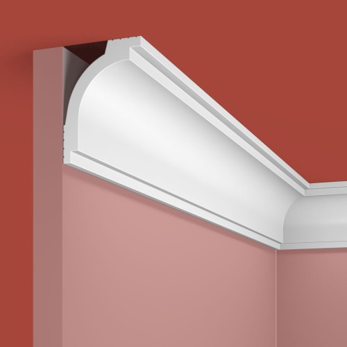 Потолочный плинтус под покраску Cosca Decor KX048 2000×50×70