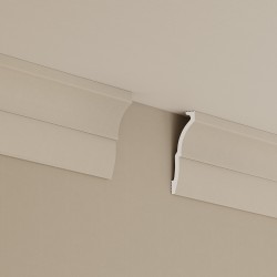 Потолочный плинтус под покраску Cosca Decor KX058 2000×30×91