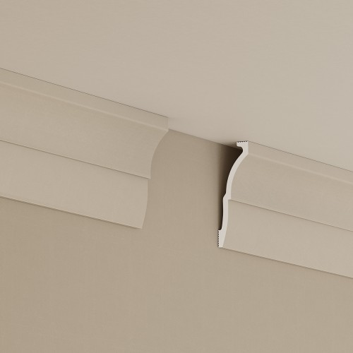 Потолочный плинтус под покраску Cosca Decor KX058 2000×30×91