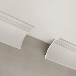 Потолочный плинтус под покраску Cosca Decor KX064 2000×80×84