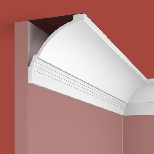 Потолочный плинтус под покраску Cosca Decor KX064 2000×80×84