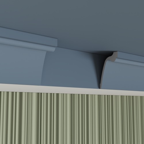 Потолочный плинтус под покраску Cosca Decor KX066 2000×60×90