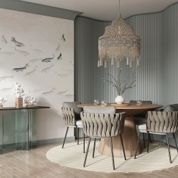 Потолочный плинтус под покраску Cosca Decor KX070 2000×150×150