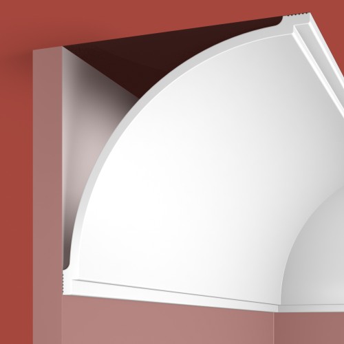 Потолочный плинтус под покраску Cosca Decor KX070 2000×150×150