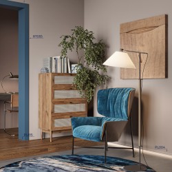 Плинтус под покраску теневой с подсветкой Cosca Decor Экополимер PL004 2000×65×16