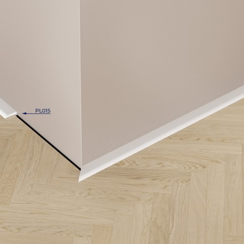 Микроплинтус под покраску Cosca Decor Экополимер PL015 2000×10×21