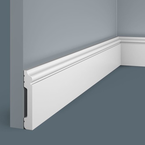 Плинтус под покраску Cosca Decor Экополимер PX002 2000×79×13