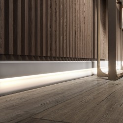 Плинтус под покраску с подсветкой Cosca Decor Экополимер PX033 2000×100×18