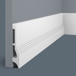 Плинтус под покраску Cosca Decor Экополимер PX047 2000×112×20