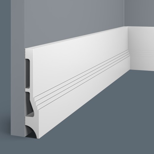 Плинтус под покраску Cosca Decor Экополимер PX047 2000×112×20