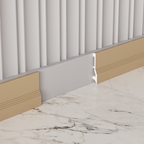 Плинтус под покраску Cosca Decor Экополимер PX047 2000×112×20