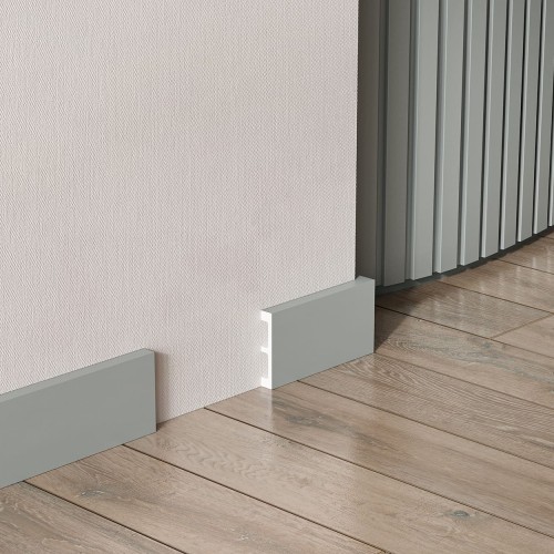 Плинтус под покраску Cosca Decor Экополимер PX048 2000×80×15