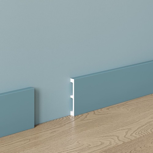 Плинтус под покраску Cosca Decor Экополимер PX049 2000×99×15