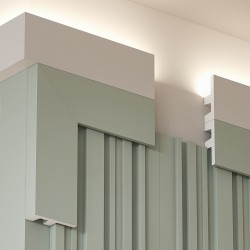 Плинтус под покраску с подсветкой Cosca Decor Экополимер PX051 2000×60×19