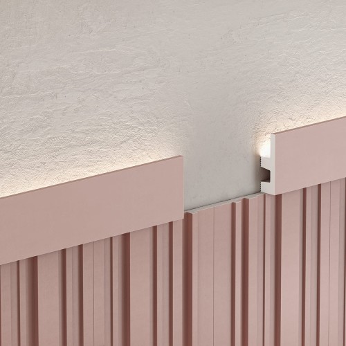 Плинтус под покраску с подсветкой Cosca Decor Экополимер PX051 2000×60×19