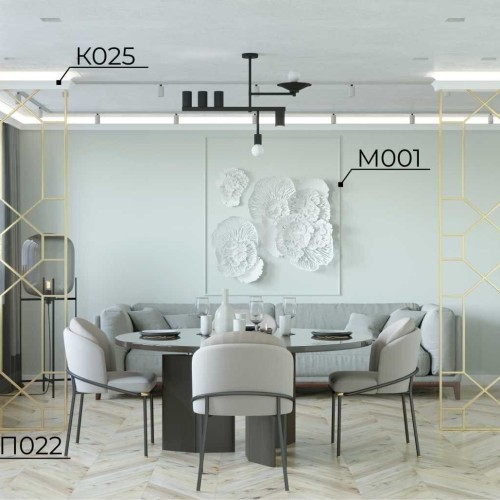 Молдинг под покраску Cosca Decor MX001 2000×26×12