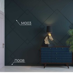 Молдинг под покраску Cosca Decor MX003 2000×19×8