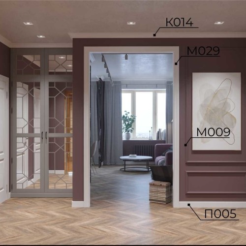 Молдинг под покраску Cosca Decor MX009 2000×38×18