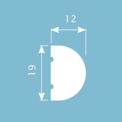 Молдинг под покраску Cosca Decor MX012 2000×19×12