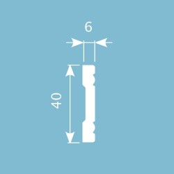 Молдинг под покраску Cosca Decor MX015 2000×40×6