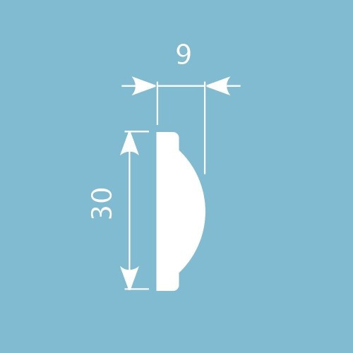 Молдинг под покраску Cosca Decor MX017 2000×30×9