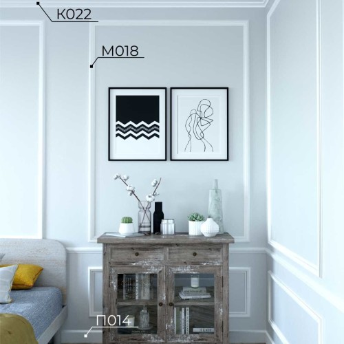 Молдинг под покраску Cosca Decor MX018 2000×45×20