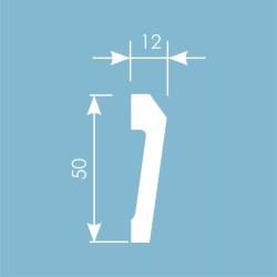 Молдинг под покраску Cosca Decor MX047 2000×50×12