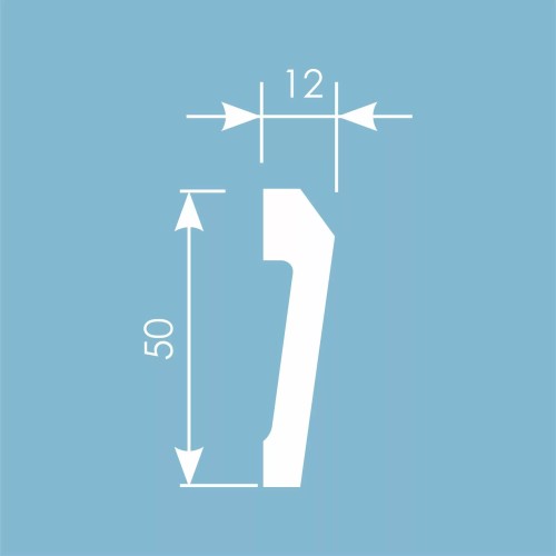 Молдинг под покраску Cosca Decor MX047 2000×50×12