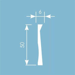 Молдинг под покраску Cosca Decor MX048 2000×50×6