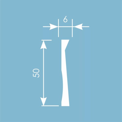 Молдинг под покраску Cosca Decor MX048 2000×50×6